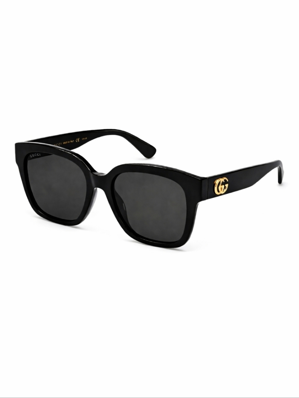 Gucci Black Sunglasses with Gold GG Logo